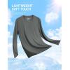 imageTACVASEN Mens Long Sleeve UPF 80 Shirts Sun Protection UV SPF Shirts Rash Guard Fishing Running Quick Dry LightweightDark Grey