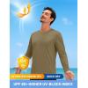imageTACVASEN Mens Long Sleeve UPF 80 Shirts Sun Protection UV SPF Shirts Rash Guard Fishing Running Quick Dry LightweightDull Cyan