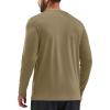 imageTACVASEN Mens Long Sleeve UPF 80 Shirts Sun Protection UV SPF Shirts Rash Guard Fishing Running Quick Dry LightweightDull Cyan