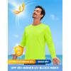 imageTACVASEN Mens Long Sleeve UPF 80 Shirts Sun Protection UV SPF Shirts Rash Guard Fishing Running Quick Dry LightweightFl Green
