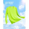 imageTACVASEN Mens Long Sleeve UPF 80 Shirts Sun Protection UV SPF Shirts Rash Guard Fishing Running Quick Dry LightweightFl Green