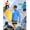 imageTACVASEN Mens Long Sleeve UPF 80 Shirts Sun Protection UV SPF Shirts Rash Guard Fishing Running Quick Dry LightweightFl Green