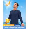 imageTACVASEN Mens Long Sleeve UPF 80 Shirts Sun Protection UV SPF Shirts Rash Guard Fishing Running Quick Dry LightweightNavy