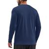 imageTACVASEN Mens Long Sleeve UPF 80 Shirts Sun Protection UV SPF Shirts Rash Guard Fishing Running Quick Dry LightweightNavy
