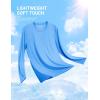 imageTACVASEN Mens Long Sleeve UPF 80 Shirts Sun Protection UV SPF Shirts Rash Guard Fishing Running Quick Dry LightweightWaterfall Blue