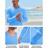 imageTACVASEN Mens Long Sleeve UPF 80 Shirts Sun Protection UV SPF Shirts Rash Guard Fishing Running Quick Dry LightweightWaterfall Blue