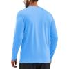 imageTACVASEN Mens Long Sleeve UPF 80 Shirts Sun Protection UV SPF Shirts Rash Guard Fishing Running Quick Dry LightweightWaterfall Blue