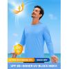 imageTACVASEN Mens Long Sleeve UPF 80 Shirts Sun Protection UV SPF Shirts Rash Guard Fishing Running Quick Dry LightweightWaterfall Blue