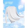 imageTACVASEN Mens Long Sleeve UPF 80 Shirts Sun Protection UV SPF Shirts Rash Guard Fishing Running Quick Dry LightweightWhite