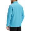 imageTACVASEN Mens Quarter Zip Fleece Pullover Long Sleeve Sweatshirt Warm Winter Sweater Casual Golf Shirts for MenAqua Blue