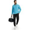 imageTACVASEN Mens Quarter Zip Fleece Pullover Long Sleeve Sweatshirt Warm Winter Sweater Casual Golf Shirts for MenAqua Blue