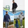 imageTACVASEN Mens Quarter Zip Fleece Pullover Long Sleeve Sweatshirt Warm Winter Sweater Casual Golf Shirts for MenAqua Blue