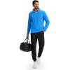 imageTACVASEN Mens Quarter Zip Fleece Pullover Long Sleeve Sweatshirt Warm Winter Sweater Casual Golf Shirts for MenAzure Blue