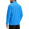 imageTACVASEN Mens Quarter Zip Fleece Pullover Long Sleeve Sweatshirt Warm Winter Sweater Casual Golf Shirts for MenAzure Blue