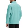 imageTACVASEN Mens Quarter Zip Fleece Pullover Long Sleeve Sweatshirt Warm Winter Sweater Casual Golf Shirts for MenGray Green