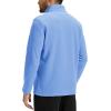 imageTACVASEN Mens Quarter Zip Fleece Pullover Long Sleeve Sweatshirt Warm Winter Sweater Casual Golf Shirts for MenLight Blue