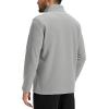 imageTACVASEN Mens Quarter Zip Fleece Pullover Long Sleeve Sweatshirt Warm Winter Sweater Casual Golf Shirts for MenLight Gray