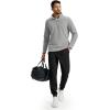 imageTACVASEN Mens Quarter Zip Fleece Pullover Long Sleeve Sweatshirt Warm Winter Sweater Casual Golf Shirts for MenLight Gray