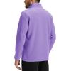 imageTACVASEN Mens Quarter Zip Fleece Pullover Long Sleeve Sweatshirt Warm Winter Sweater Casual Golf Shirts for MenLight Purple