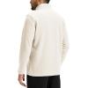 imageTACVASEN Mens Quarter Zip Fleece Pullover Long Sleeve Sweatshirt Warm Winter Sweater Casual Golf Shirts for MenWhite