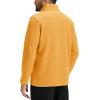 imageTACVASEN Mens Quarter Zip Fleece Pullover Long Sleeve Sweatshirt Warm Winter Sweater Casual Golf Shirts for MenYellow