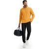 imageTACVASEN Mens Quarter Zip Fleece Pullover Long Sleeve Sweatshirt Warm Winter Sweater Casual Golf Shirts for MenYellow