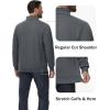 imageTACVASEN Mens Quarter Zip Pullover Sherpa Lined Sweatshirt Men Fleece Sweater Cotton Winter Warm Heavyweight Long SleeveDark Grey