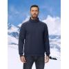 imageTACVASEN Mens Quarter Zip Pullover Sherpa Lined Sweatshirt Men Fleece Sweater Cotton Winter Warm Heavyweight Long SleeveNavy