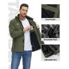 imageTACVASEN Mens Rain Jacket Lightweight Windbreaker with Hooded Water Resistant Outdoor Raincoat for Hiking Travel CampingArmy Green