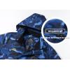 imageTACVASEN Mens Rain Jacket Lightweight Windbreaker with Hooded Water Resistant Outdoor Raincoat for Hiking Travel CampingColor Navy