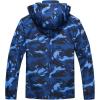 imageTACVASEN Mens Rain Jacket Lightweight Windbreaker with Hooded Water Resistant Outdoor Raincoat for Hiking Travel CampingColor Navy