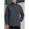 imageTACVASEN Mens Rain Jacket Lightweight Windbreaker with Hooded Water Resistant Outdoor Raincoat for Hiking Travel CampingGray