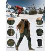 imageTACVASEN Mens Snow Ski Pants Fleece Lined Winter Pants for Men Water Resistant Thermal Snowboard Hiking Hunting WorkArmy Green