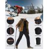imageTACVASEN Mens Snow Ski Pants Fleece Lined Winter Pants for Men Water Resistant Thermal Snowboard Hiking Hunting WorkBlack