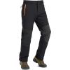 imageTACVASEN Mens Snow Ski Pants Fleece Lined Winter Pants for Men Water Resistant Thermal Snowboard Hiking Hunting WorkBlack