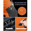 imageTACVASEN Mens Snow Ski Pants Fleece Lined Winter Pants for Men Water Resistant Thermal Snowboard Hiking Hunting WorkFl Orange