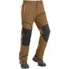 imageTACVASEN Mens Snow Ski Pants Fleece Lined Winter Pants for Men Water Resistant Thermal Snowboard Hiking Hunting WorkLight Brown