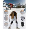 imageTACVASEN Mens Snow Ski Pants Fleece Lined Winter Pants for Men Water Resistant Thermal Snowboard Hiking Hunting WorkLight Grey