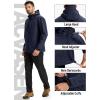 imageTACVASEN Mens Softshell Jacket with Hood Waterproof Tactical Fleece Coat Winter Windbreaker Lightweight Rain JacketsNavy