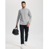 imageTACVASEN Mens Thermal Fleece Shirt Mock Turtle Neck Base Layer Long Sleeve Athletic Warm Undershirt Winter Running TopsLight Grey