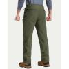 imageTACVASEN Mens Winter Hiking Pants Fleece Lined Waterproof Softshell Snow Ski Insulated Work Cargo Pants with 6 Zip PocketsArmygreen