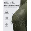 imageTACVASEN Mens Winter Hiking Pants Fleece Lined Waterproof Softshell Snow Ski Insulated Work Cargo Pants with 6 Zip PocketsArmygreen