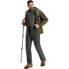 imageTACVASEN Mens Winter Hiking Pants Fleece Lined Waterproof Softshell Snow Ski Insulated Work Cargo Pants with 6 Zip PocketsDark Grey