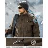 imageTACVASEN Mens Winter Jacket Cotton Military Jackets Fleece Lined Thick Work Warm Cargo Coats with HoodedA149 Coffee