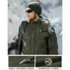 imageTACVASEN Mens Winter Jacket Cotton Military Jackets Fleece Lined Thick Work Warm Cargo Coats with HoodedA149 Green