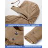 imageTACVASEN Mens Winter Jacket Cotton Military Jackets Fleece Lined Thick Work Warm Cargo Coats with HoodedA149 Khaki