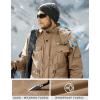 imageTACVASEN Mens Winter Jacket Cotton Military Jackets Fleece Lined Thick Work Warm Cargo Coats with HoodedA149 Khaki