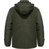 imageTACVASEN Mens Winter Jacket Cotton Military Jackets Fleece Lined Thick Work Warm Cargo Coats with HoodedB148 Green