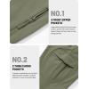 imageTACVASEN Mens Winter Tactical Pants Fleece Lined Cargo Hiking Pants Stretch Water Resistant Outdoor Softshell PantsArmygreen