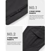imageTACVASEN Mens Winter Tactical Pants Fleece Lined Cargo Hiking Pants Stretch Water Resistant Outdoor Softshell PantsBlack